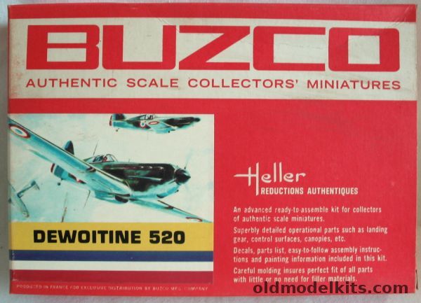 Heller 1/72 Dewoitine 520 - (D-520), 902-89 plastic model kit